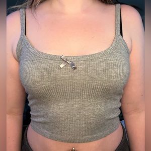 FOREVER 21 cropped tank top, small